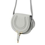 SMALL MARCIE SADDLE BAG IN GRAINED LEATHER