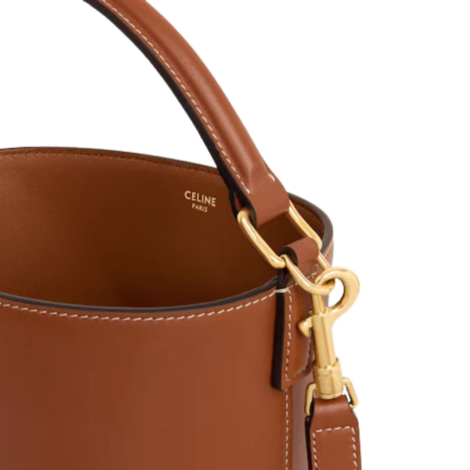 SMALL BUCKET LOUISE IN SMOOTH CALFSKIN
