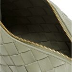 LOOP MINI INTRECCIATO LEATHER SHOULDER BAG