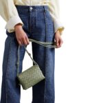 LOOP MINI INTRECCIATO LEATHER SHOULDER BAG