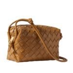 LOOP MINI INTRECCIATO LEATHER SHOULDER BAG
