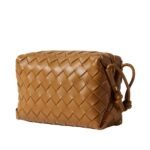 LOOP MINI INTRECCIATO LEATHER SHOULDER BAG