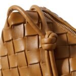 LOOP MINI INTRECCIATO LEATHER SHOULDER BAG