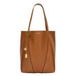 SPIN MEDIUM TOTE BAG IN LEATHER