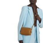 LOOP MINI INTRECCIATO LEATHER SHOULDER BAG