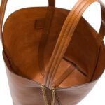 SPIN MEDIUM TOTE BAG IN LEATHER