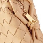 LOOP MINI INTRECCIATO LEATHER SHOULDER BAG