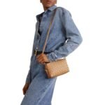 LOOP MINI INTRECCIATO LEATHER SHOULDER BAG