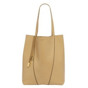 SPIN MEDIUM TOTE BAG IN LEATHER