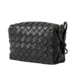 LOOP MINI INTRECCIATO LEATHER SHOULDER BAG