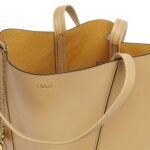 SPIN MEDIUM TOTE BAG IN LEATHER