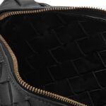 LOOP MINI INTRECCIATO LEATHER SHOULDER BAG