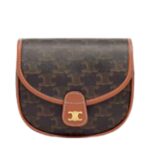 MINI BESACE IN TRIOMPHE CANVAS AND CALFSKIN