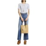 SPIN MEDIUM TOTE BAG IN LEATHER