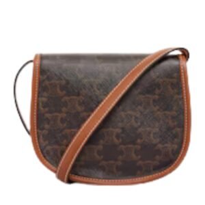 MINI BESACE IN TRIOMPHE CANVAS AND CALFSKIN