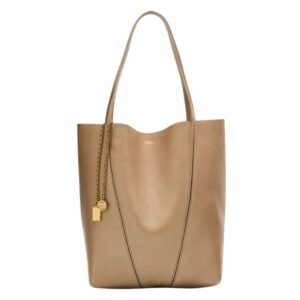 SPIN MEDIUM TOTE BAG IN LEATHER