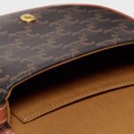 MINI BESACE IN TRIOMPHE CANVAS AND CALFSKIN