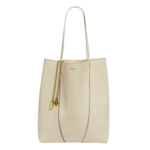 SPIN MEDIUM TOTE BAG IN LEATHER