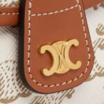 MINI BESACE IN TRIOMPHE CANVAS AND CALFSKIN