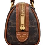 MINI BOSTON IN TRIOMPHE CANVAS AND CALFSKIN