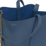SPIN MEDIUM TOTE BAG IN LEATHER