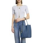 SPIN MEDIUM TOTE BAG IN LEATHER