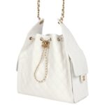 CHANEL MEDIUM 25 HOBO BAG WHITE CAVIAR ANTIQUE GOLD HARDWARE