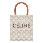 MINI VERTICAL CABAS IN TRIOMPHE CANVAS WITH CELINE PRINT