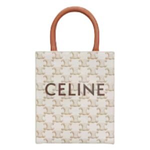 MINI VERTICAL CABAS IN TRIOMPHE CANVAS WITH CELINE PRINT