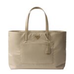 PRADA RE EDITION 1978 LARGE RE NYLON AND SAFFIANO LEATHER TOTE BAG