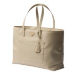 PRADA RE EDITION 1978 LARGE RE NYLON AND SAFFIANO LEATHER TOTE BAG
