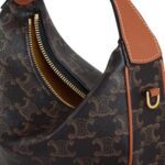 TEEN CELINE LULU IN TRIOMPHE CANVAS AND CALFSKIN