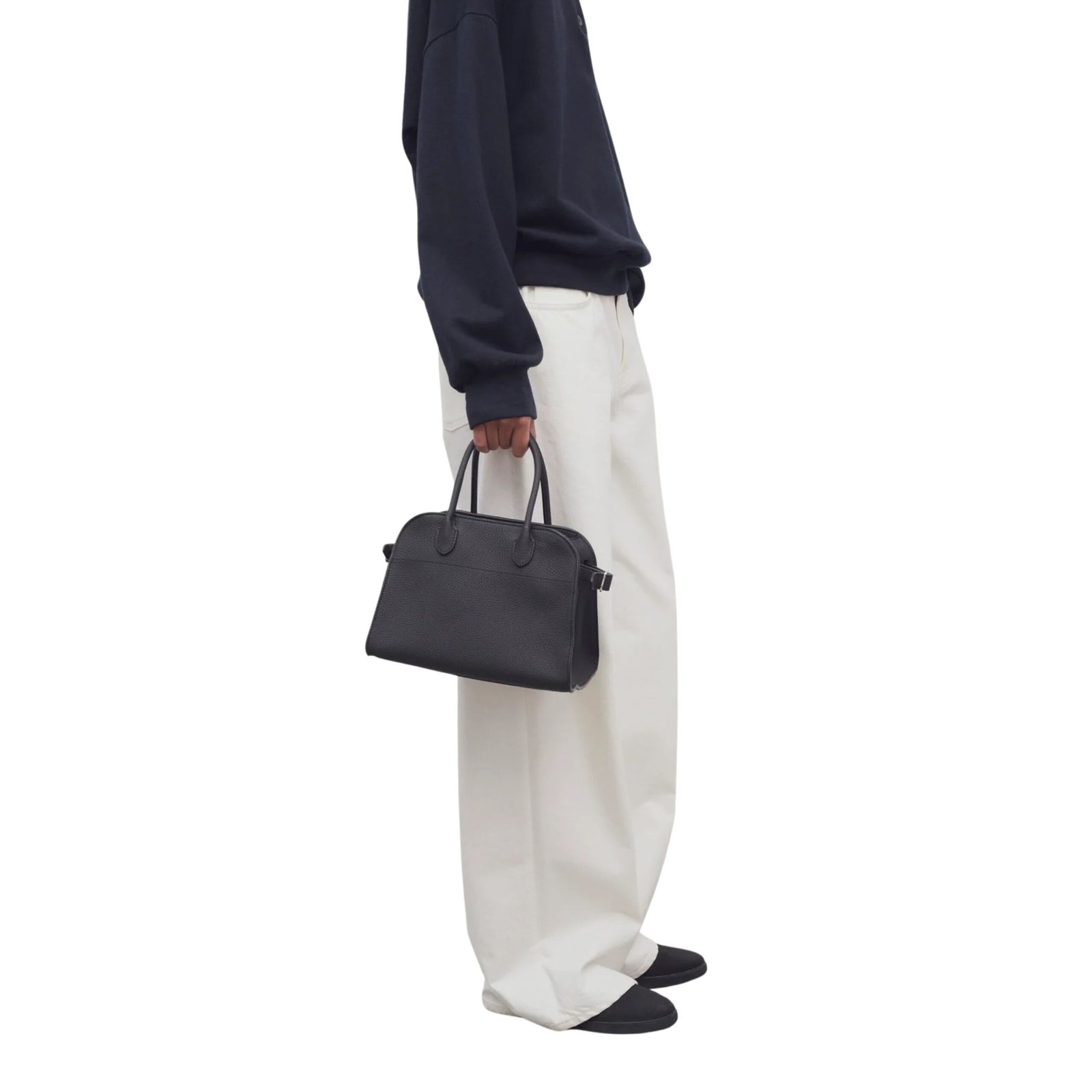 THE ROW SOFT MARGAUX 10 BAG IN LEATHER