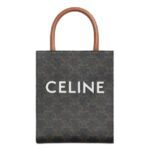 MINI VERTICAL CABAS IN TRIOMPHE CANVAS WITH CELINE PRINT