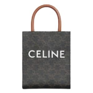 MINI VERTICAL CABAS IN TRIOMPHE CANVAS WITH CELINE PRINT