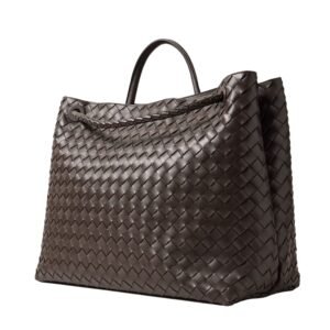 ANDIAMO LARGE EMBELLISHED INTRECCIATO LEATHER TOTE
