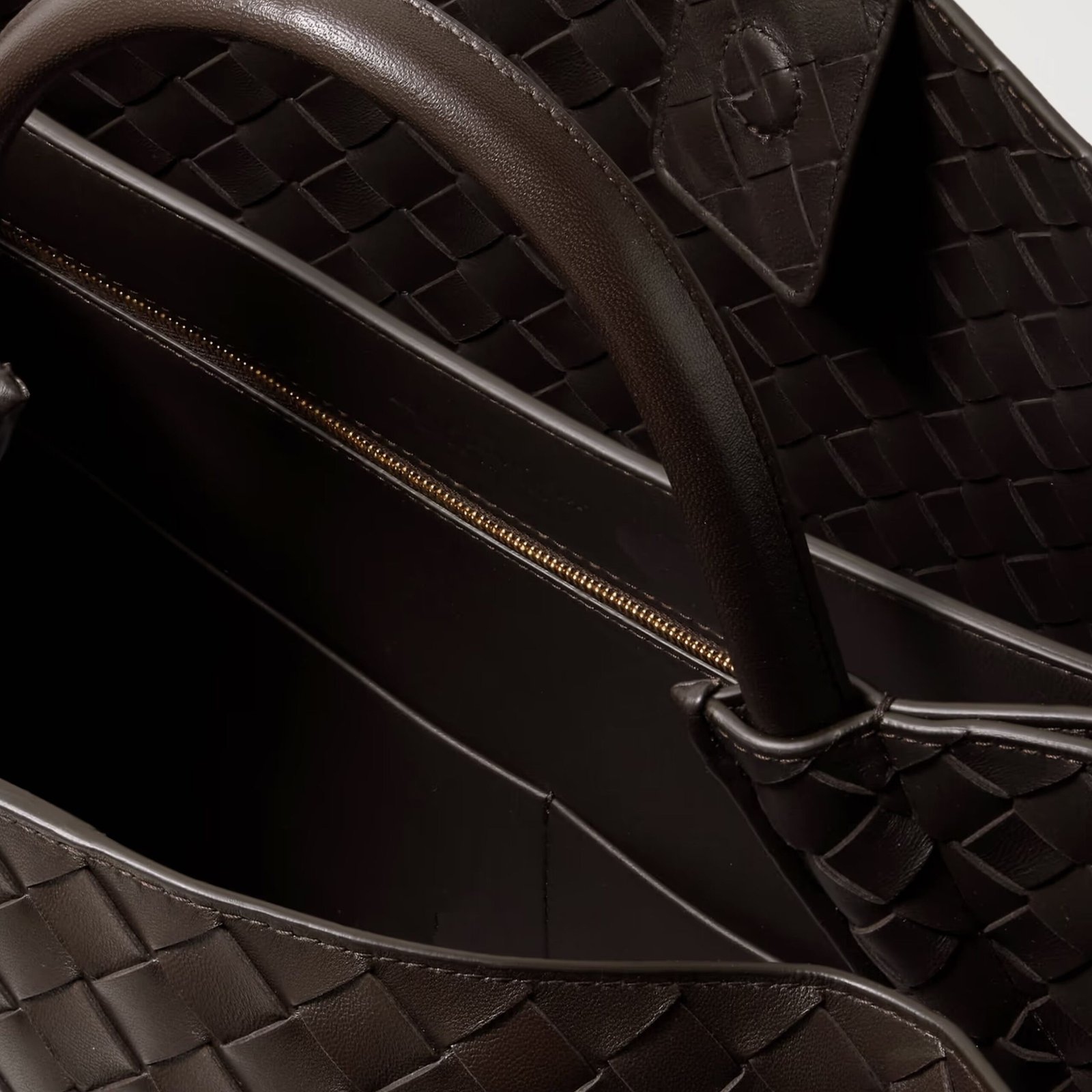 ANDIAMO LARGE EMBELLISHED INTRECCIATO LEATHER TOTE