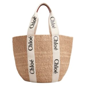 LARGE WOODY BASKET IN NATURAL FIBERS