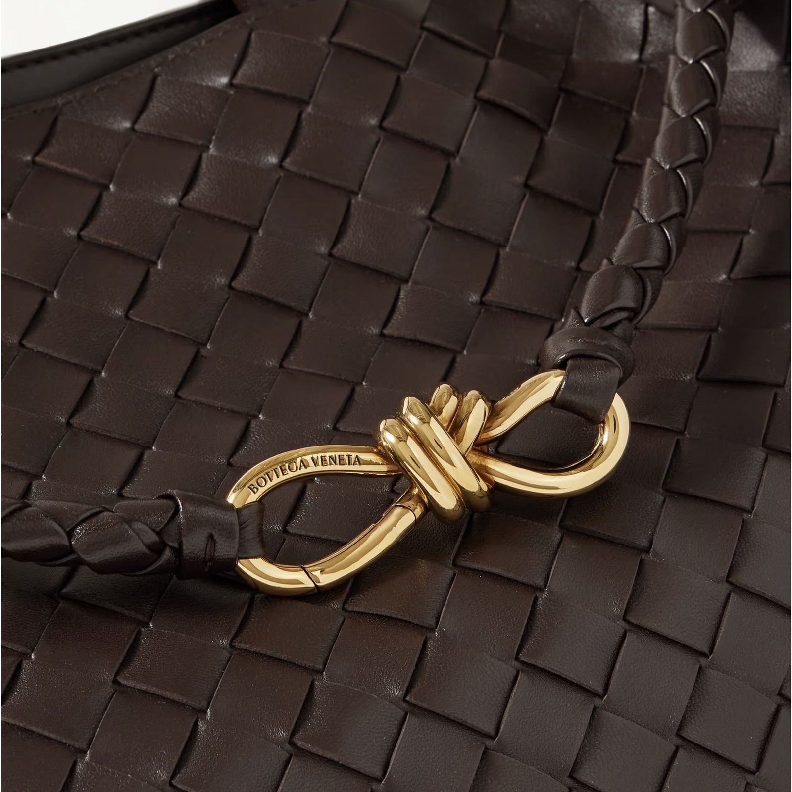 ANDIAMO LARGE EMBELLISHED INTRECCIATO LEATHER TOTE