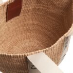 LARGE WOODY BASKET IN NATURAL FIBERS