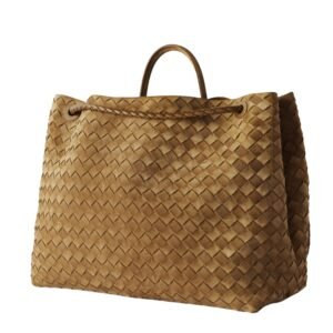 ANDIAMO LARGE EMBELLISHED INTRECCIATO LEATHER TOTE