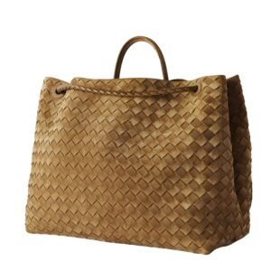 ANDIAMO LARGE EMBELLISHED INTRECCIATO LEATHER TOTE
