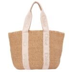 LARGE WOODY BASKET IN NATURAL FIBERS