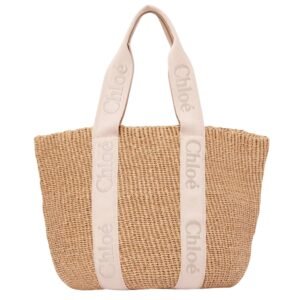 LARGE WOODY BASKET IN NATURAL FIBERS