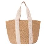 LARGE WOODY BASKET IN NATURAL FIBERS
