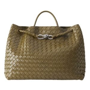 ANDIAMO LARGE EMBELLISHED INTRECCIATO LEATHER TOTE