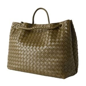 ANDIAMO LARGE EMBELLISHED INTRECCIATO LEATHER TOTE