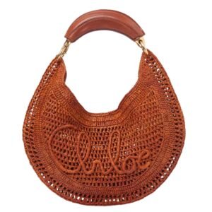 SUMMER BANANA HOBO BAG IN RAFFIA