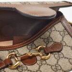 BEIGE AND DARK BROWN GG SUPREME CANVAS HORSEBIT 1955 MINI CROSSBODY BAG