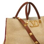 VALENTINO MEDIUM STRAW SUMMER TOTE